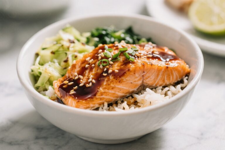 Air Fryer Teriyaki Salmon Bowls – Fast, Flavorful, and Weeknight-Friendly