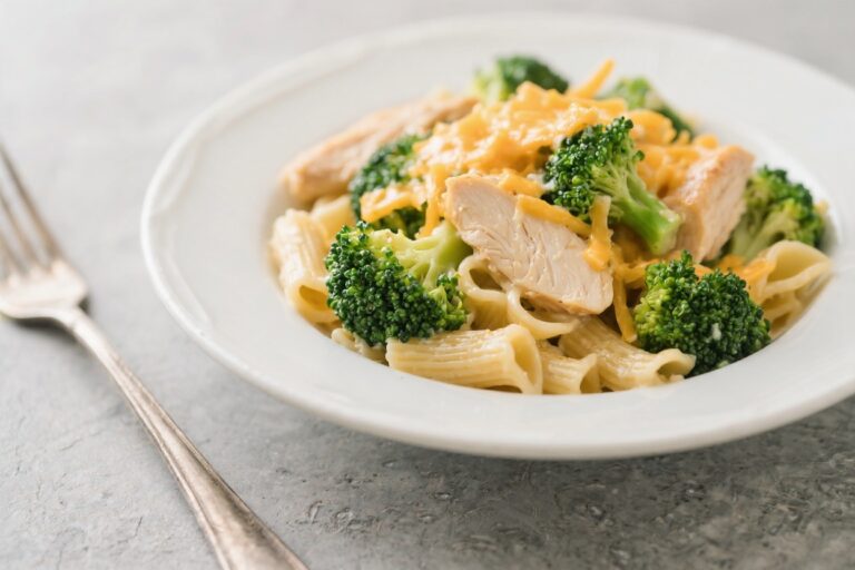 Healthy Broccoli Cheddar Chicken Pasta – Cozy, Lighter Comfort Food
