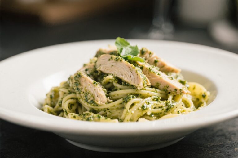 Healthy Chicken Pesto Pasta – Bright, Fresh, and Satisfying