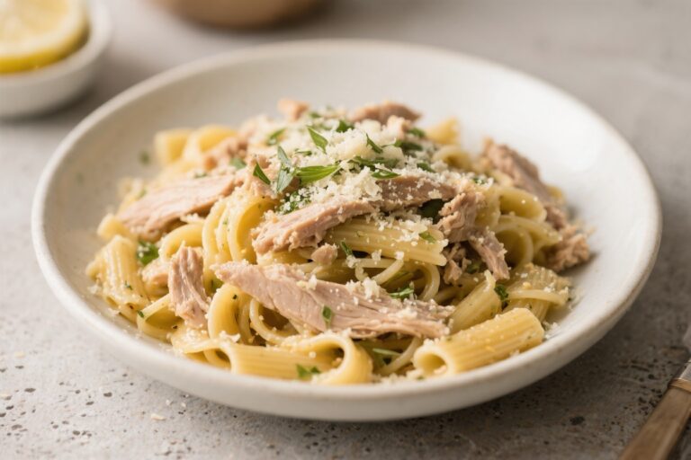 Healthy Garlic Parmesan Turkey Pasta – Light, Comforting, and Weeknight-Friendly