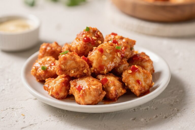 Air Fryer Sweet Chili Chicken Bites – Crispy, Sticky, and Ready Fast
