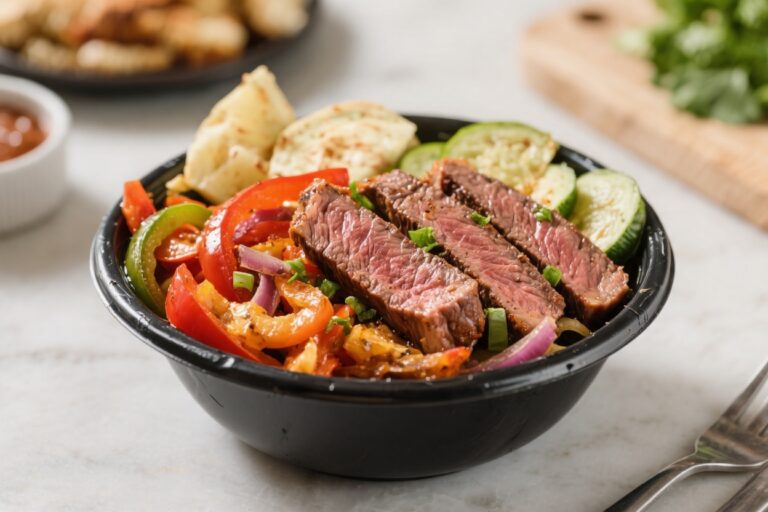 Air Fryer Steak Fajita Bowls – Fast, Flavorful, and Weeknight-Friendly