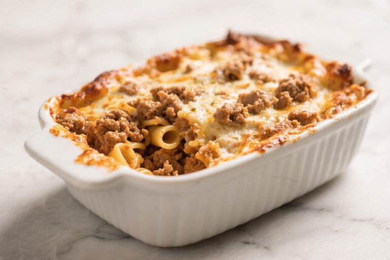 Ground Turkey Pasta Bake – A Cozy, Crowd-Pleasing Weeknight Dinner