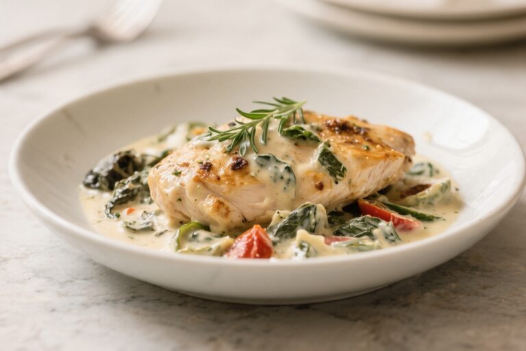 Creamy Tuscan Chicken (Lightened Up) – Rich Flavor, Fresher Feel