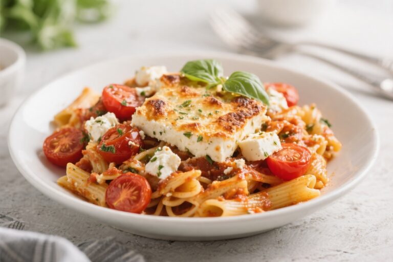 Healthy Baked Feta Tomato Pasta – Creamy, Simple, and Satisfying