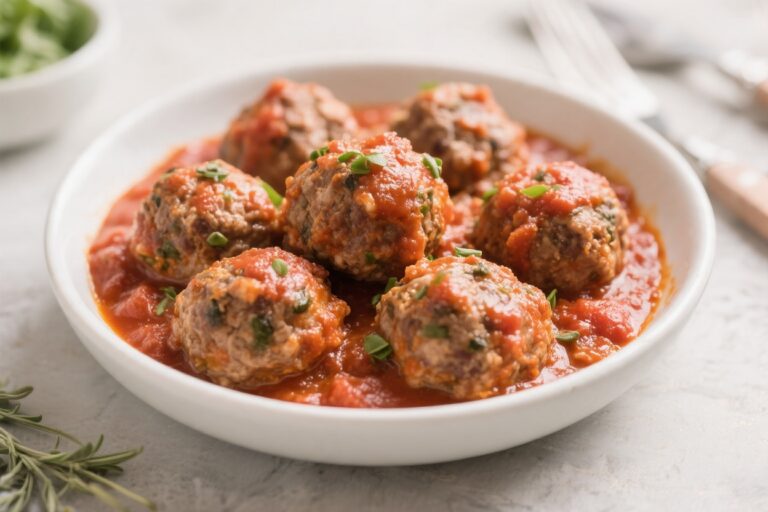 Healthy Meatballs With Marinara – Light, Flavorful, and Easy