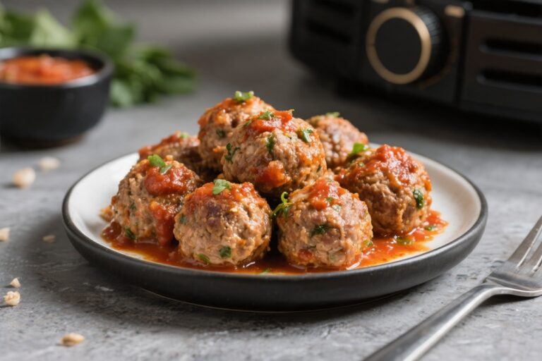 Healthy Air Fryer Turkey Meatballs – Juicy, Fast, and Weeknight-Friendly
