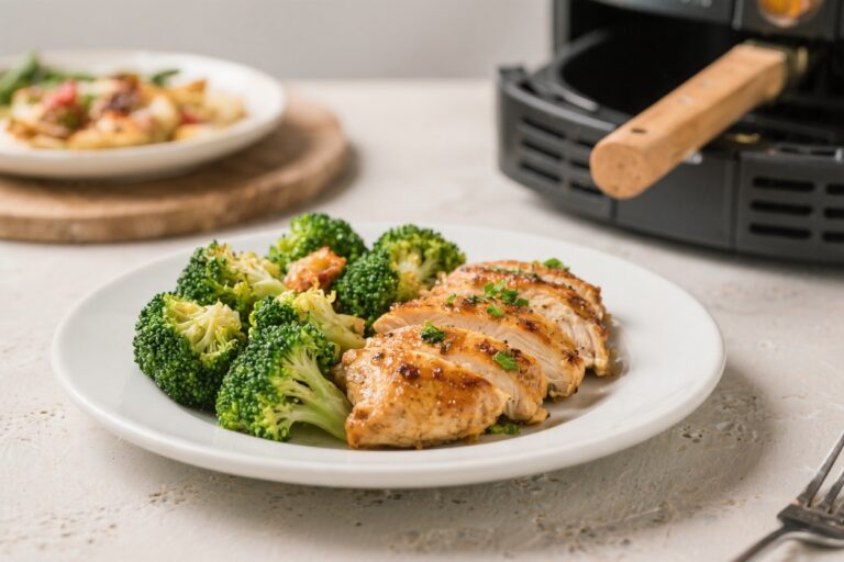 Air Fryer Chicken & Broccoli Dinner – Quick, Flavorful, and Weeknight-Friendly