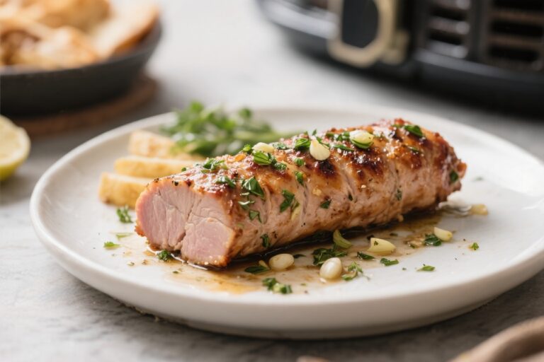 Air Fryer Garlic Herb Pork Tenderloin – Juicy, Fast, and Flavor-Packed