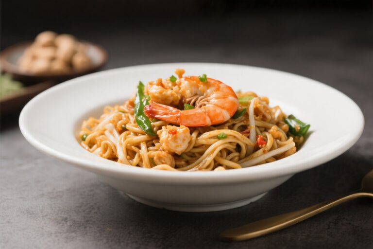 Thai Peanut Shrimp Noodles – Creamy, Spicy, Weeknight-Friendly