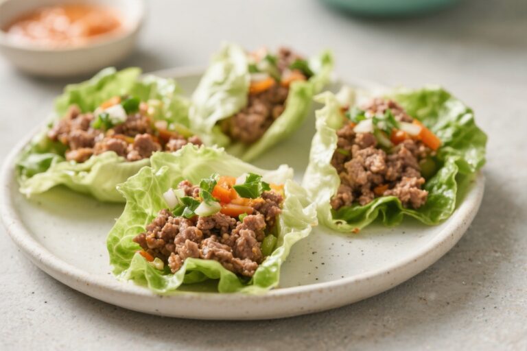 Ground Turkey Lettuce Wraps – Fast, Fresh, and Flavorful