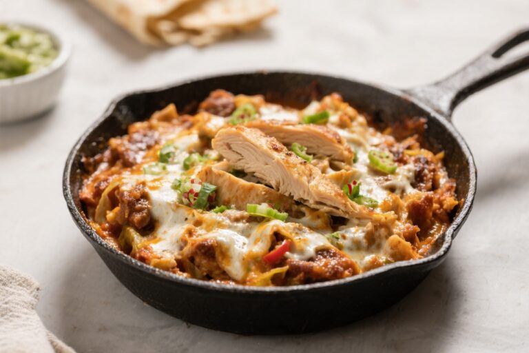 Healthy Chicken Enchilada Skillet – A Fast, Flavor-Packed Weeknight Dinner