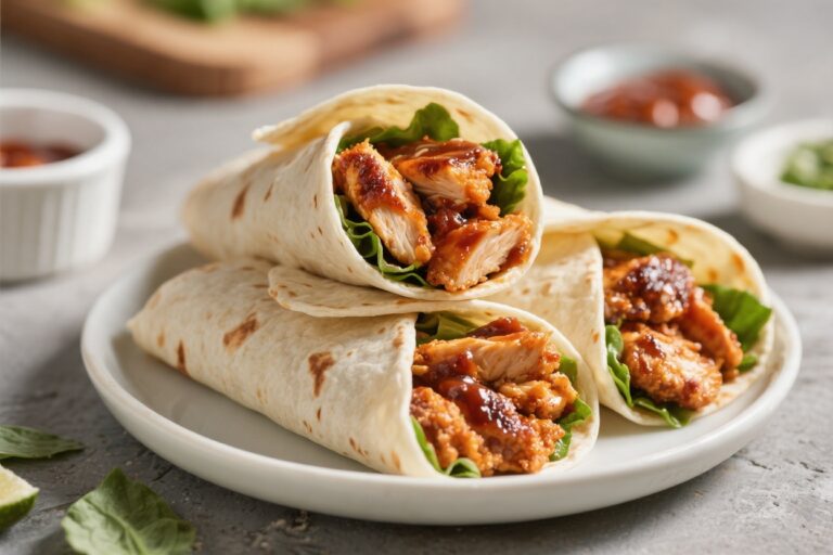 Air Fryer Crispy BBQ Chicken Wraps – Fast, Flavorful, and Satisfying