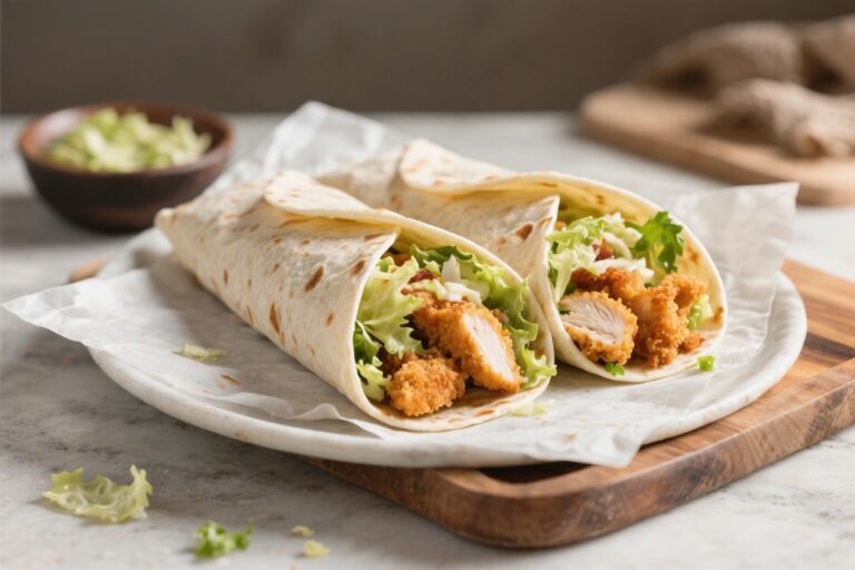Air Fryer Crispy Chicken Caesar Wraps – Fast, Crunchy, and Satisfying