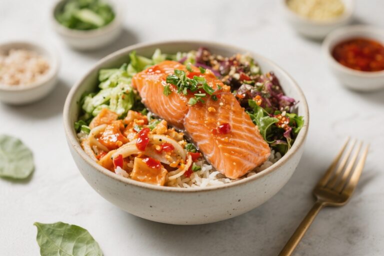 Sweet Chili Salmon Bowls – Fresh, Flavorful, and Weeknight-Friendly