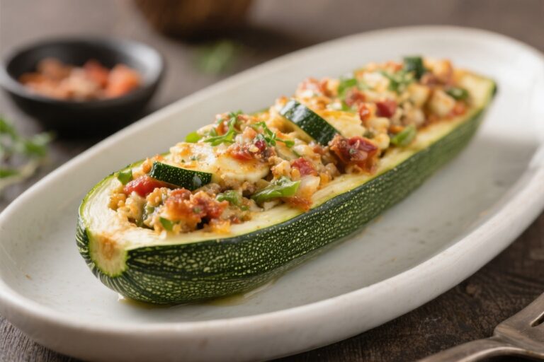 Healthy Stuffed Zucchini Boats – A Fresh, Satisfying Weeknight Dinner