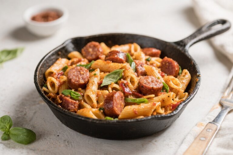 Healthy Italian Sausage Pasta Skillet – A Simple, Flavor-Packed Weeknight Dinner