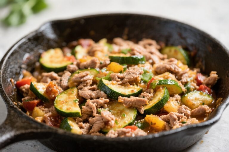 Ground Turkey Zucchini Skillet – A Fast, Flavorful Weeknight Dinner