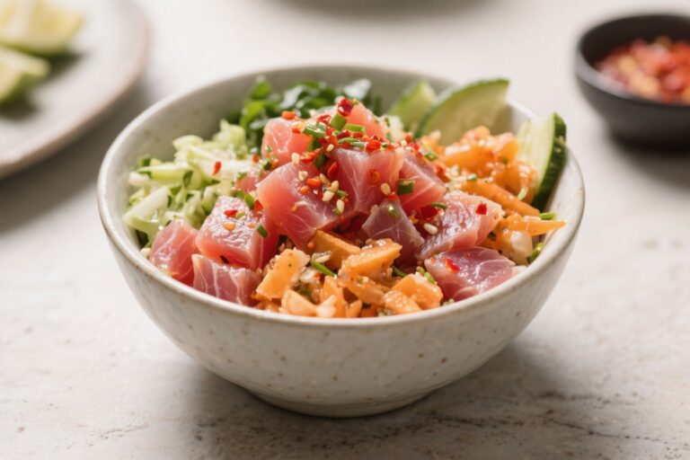 Spicy Tuna Poke Bowls – Fresh, Flavorful, and Easy