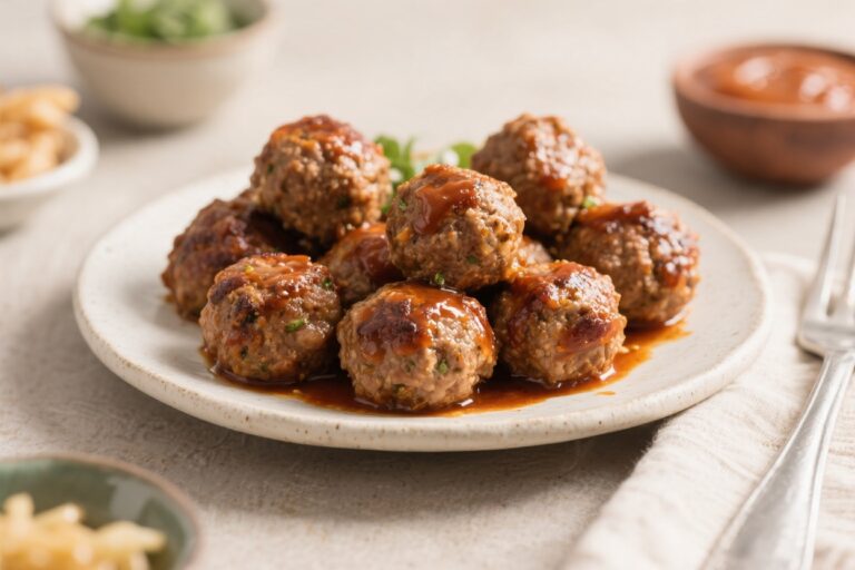 Healthy BBQ Turkey Meatballs – Juicy, Simple, and Weeknight-Friendly
