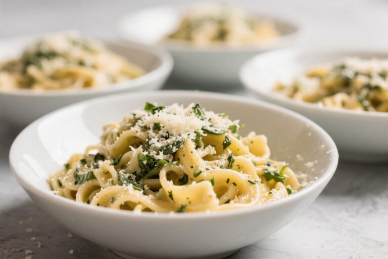 Healthy Garlic Parmesan Pasta Bowls – Simple, Comforting, and Fresh