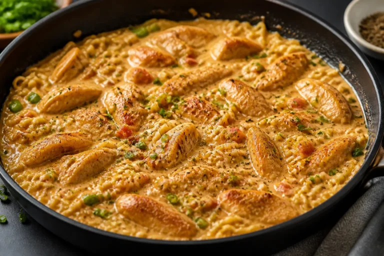 Creamy Chicken Ramen Skillet – Cozy, Fast, and Satisfying