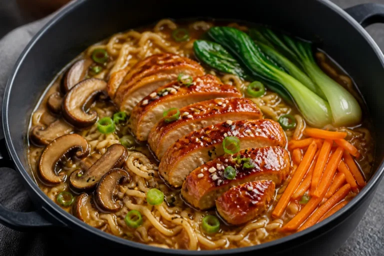 One-Pot Teriyaki Chicken Ramen – Fast, Flavorful, and Comforting