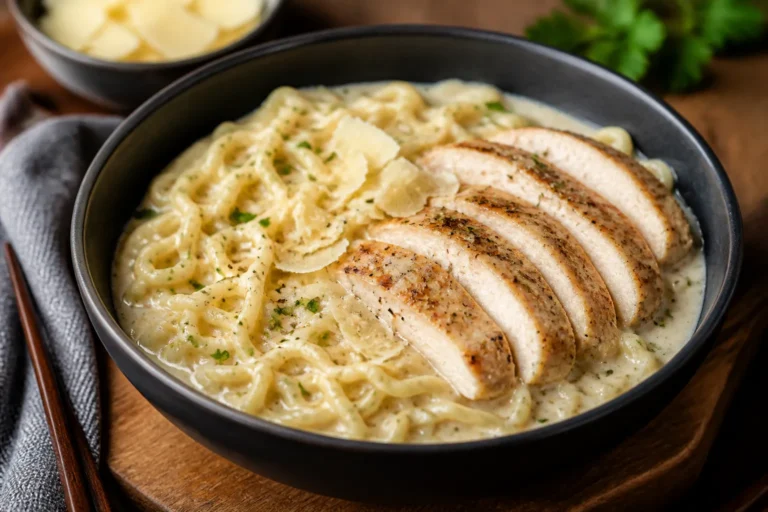 Chicken Alfredo Ramen – Creamy, Comforting, and Weeknight-Friendly