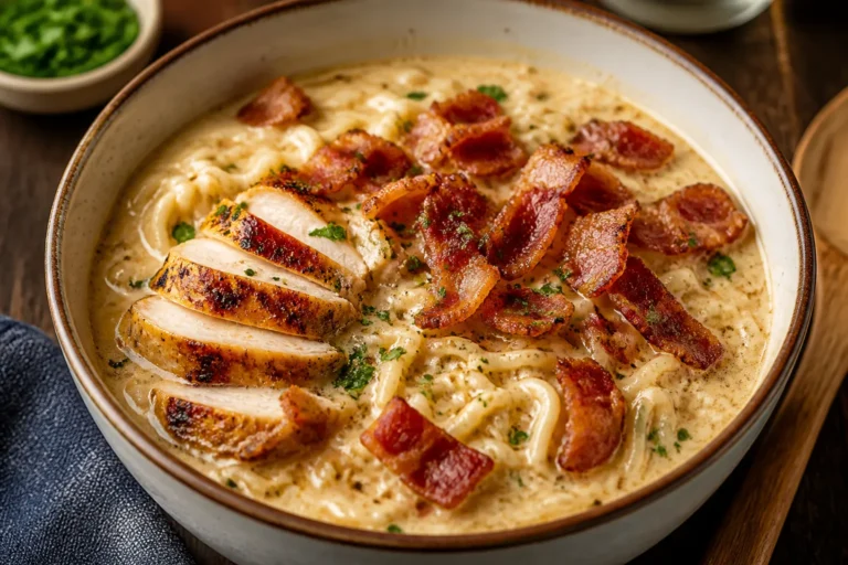 Chicken Bacon Ranch Ramen – A Cozy, Flavor-Packed Bowl