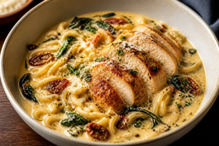Creamy Tuscan Chicken Ramen – Comforting Noodles With Rich, Sunny Flavors