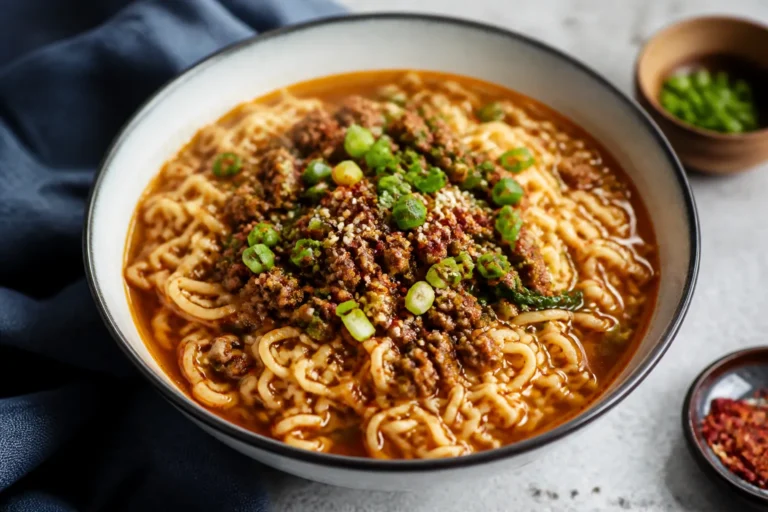 Korean Ground Beef Ramen – Quick, Comforting, and Full of Flavor