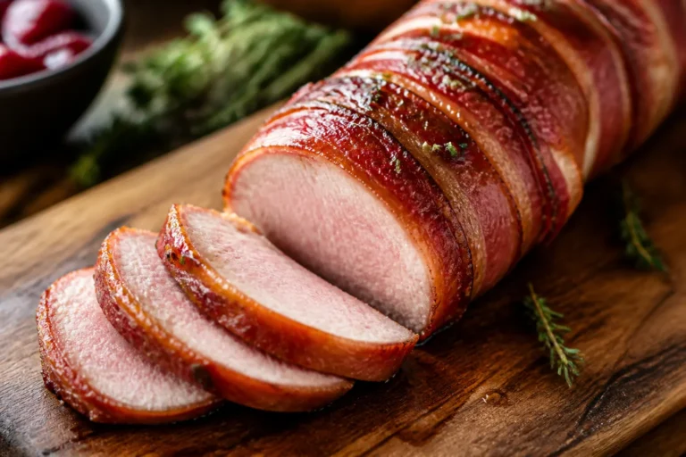 Bacon Wrapped Pork Tenderloin – Juicy, Savory, and Weeknight-Friendly