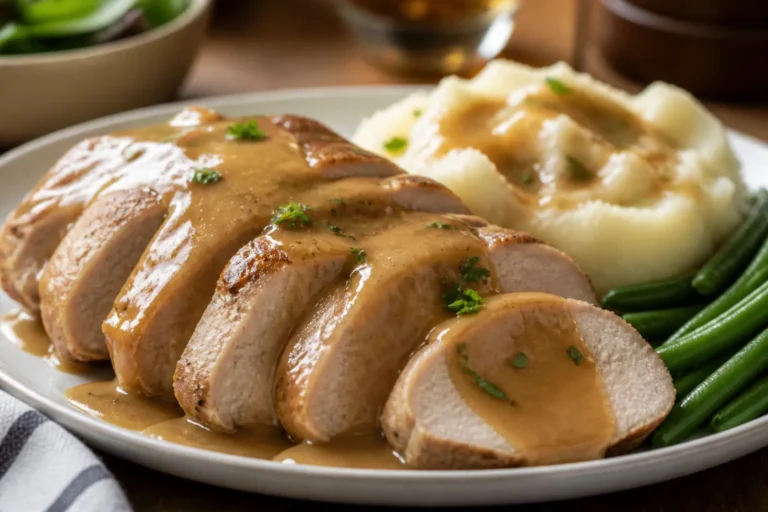 Slow Cooker Pork Tenderloin With Gravy – Comforting, Hands-Off Dinner