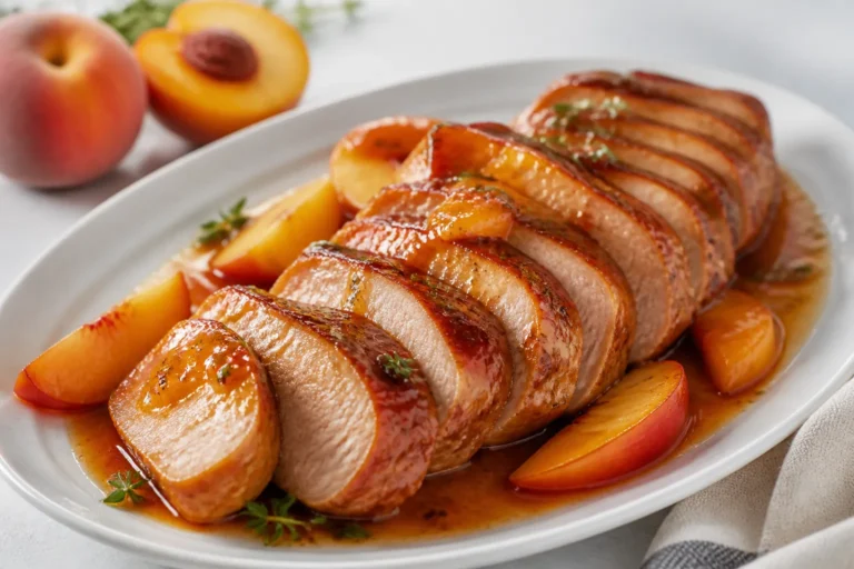 Peach Glazed Pork Tenderloin – Sweet, Savory, and Weeknight-Friendly