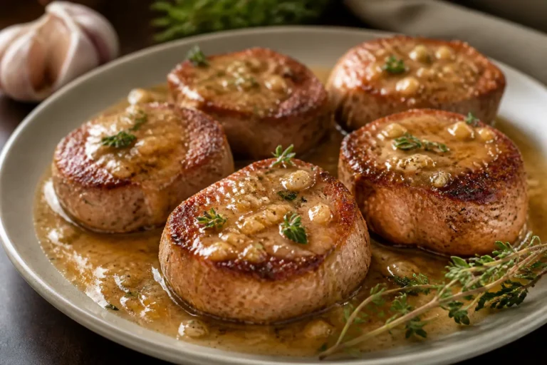 Pork Tenderloin Medallions With Garlic Sauce – A Weeknight-Friendly Classic