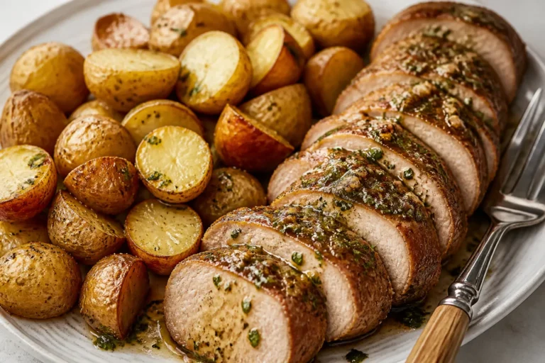 Garlic Butter Pork Tenderloin and Potatoes – Simple, Comforting, and Flavor-Packed
