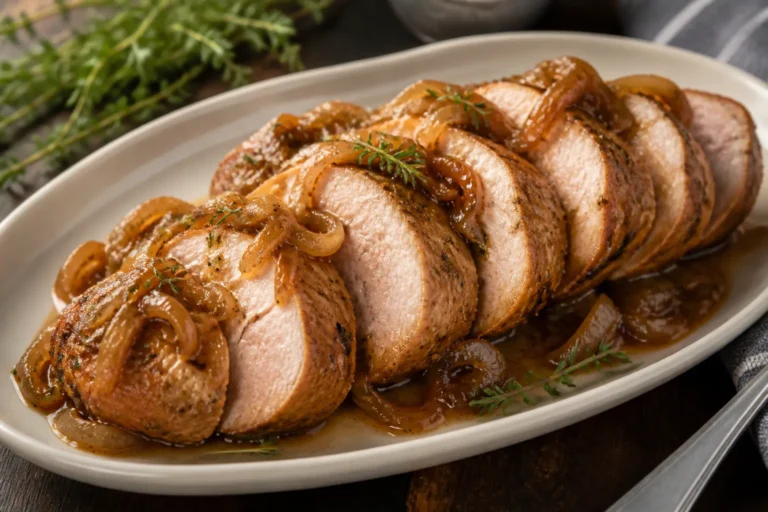 Pork Tenderloin With Caramelized Onions – Simple, Tender, and Packed With Flavor