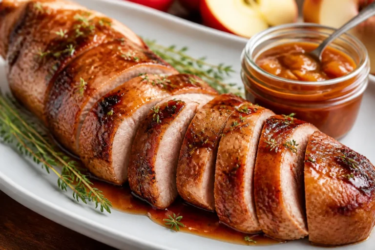 Pork Tenderloin With Apple Butter Glaze – Sweet, Savory, and Weeknight-Friendly