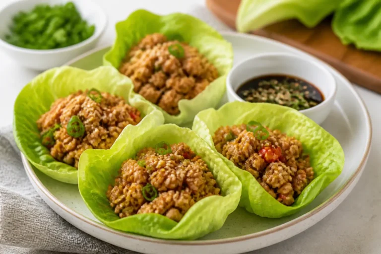 Easy Ground Chicken Lettuce Wraps – Fresh, Fast, and Flavorful