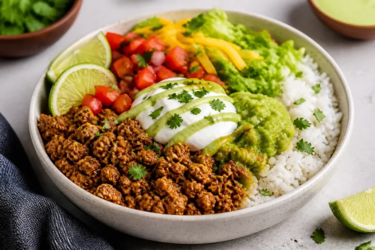 Ground Chicken Taco Bowls – A Fresh, Fast Weeknight Favorite