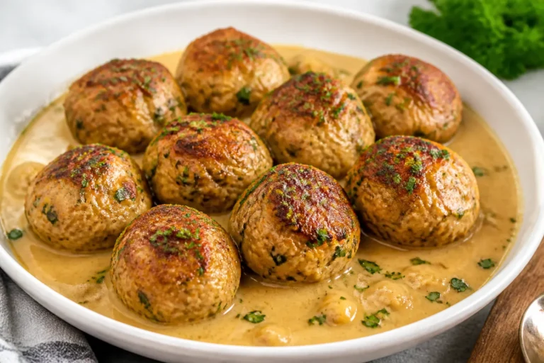 Melt-In-Your-Mouth Ground Chicken Meatballs – Tender, Juicy, and Easy