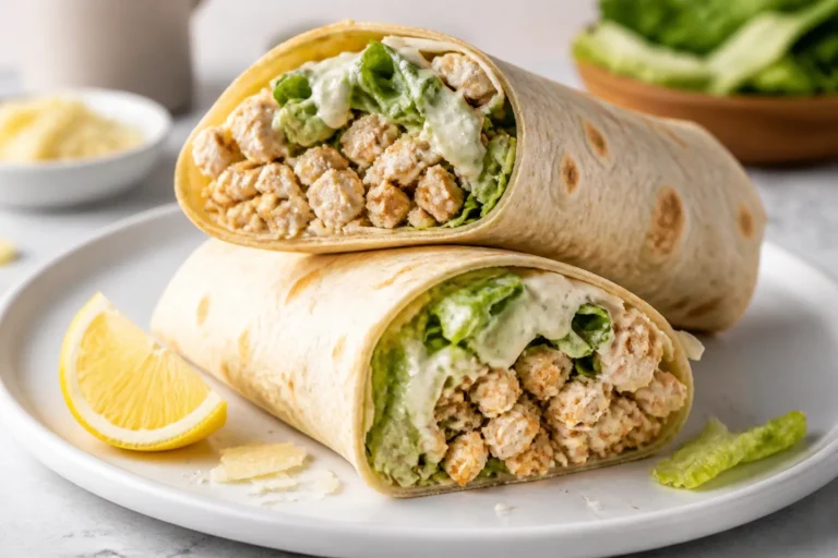 Ground Chicken Caesar Wraps – A Fresh, Satisfying Lunch You Can Make Fast