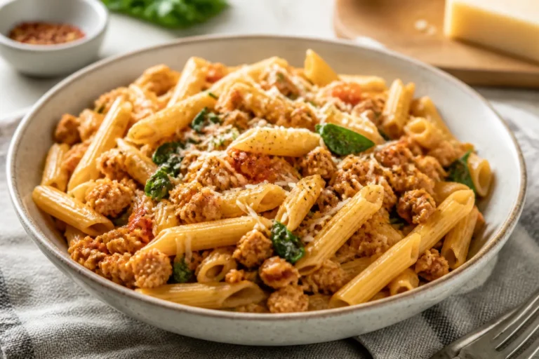 Ground Chicken Protein Pasta – Easy, High-Protein Comfort Food
