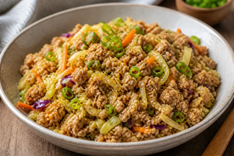 Low Carb Ground Chicken Crack Slaw – Fast, Flavorful, and Satisfying