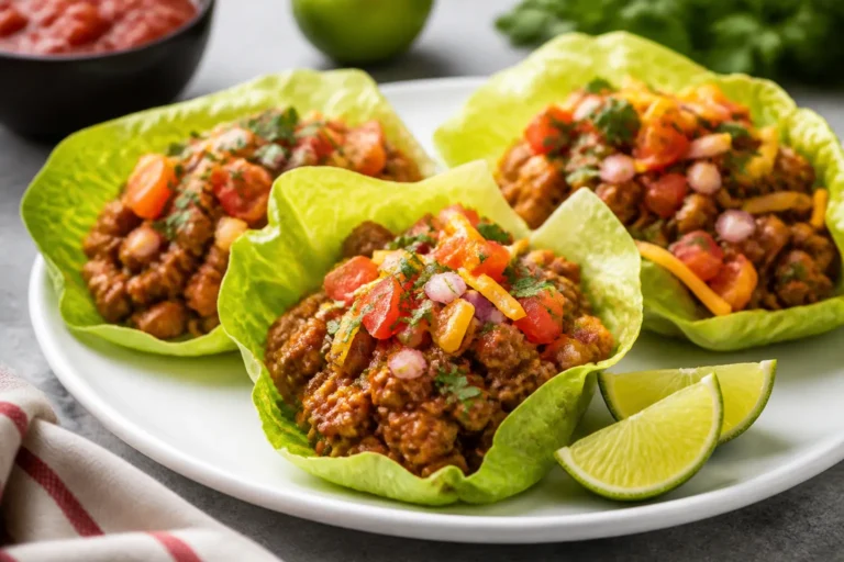 Ground Chicken Taco Lettuce Wraps – A Light, Flavor-Packed Weeknight Dinner