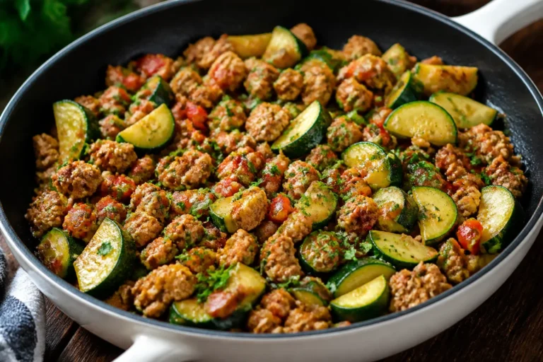 Ground Chicken Zucchini Skillet – A Fast, Fresh, One-Pan Dinner