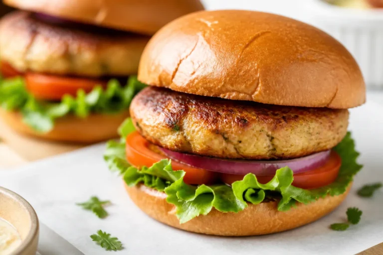Air Fryer Ground Chicken Burgers – Juicy, Quick, and Better Than Takeout