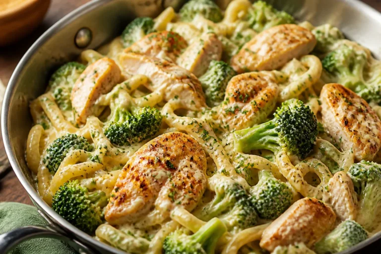 Chicken and Broccoli Alfredo Skillet – Creamy, Comforting, One-Pan Dinner