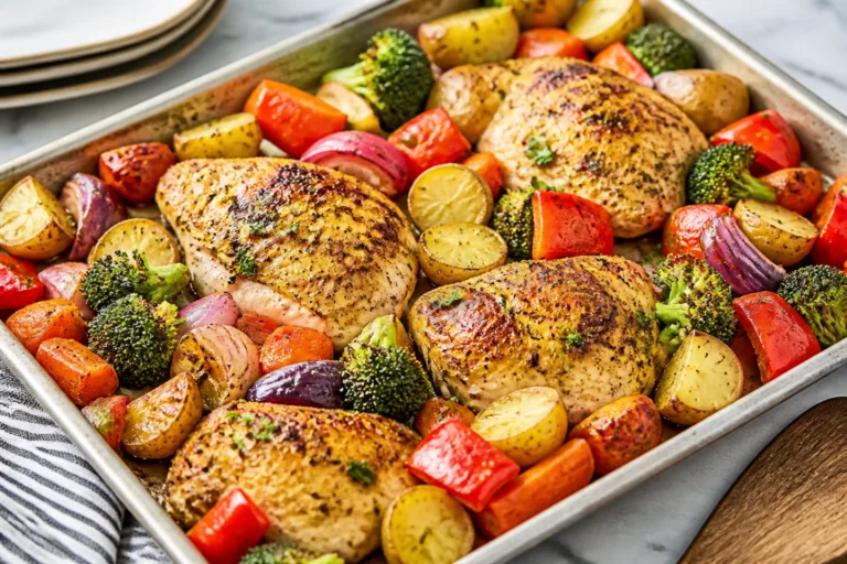 Sheet Pan Ranch Chicken and Veggies – A Fast, Flavor-Packed Weeknight Dinner