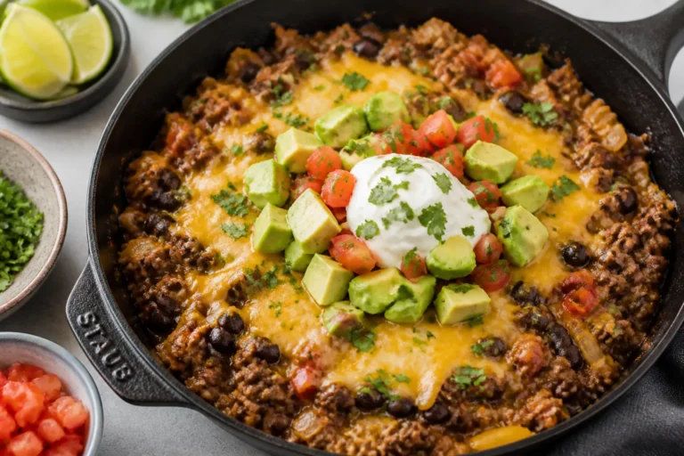 Healthy Ground Beef Enchilada Skillet – A Fast, Flavor-Packed Weeknight Dinner